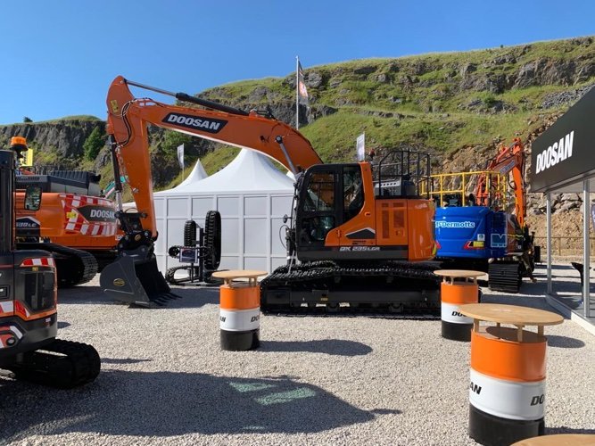 Doosan Demos and Displays New Products at Hillhead 2022